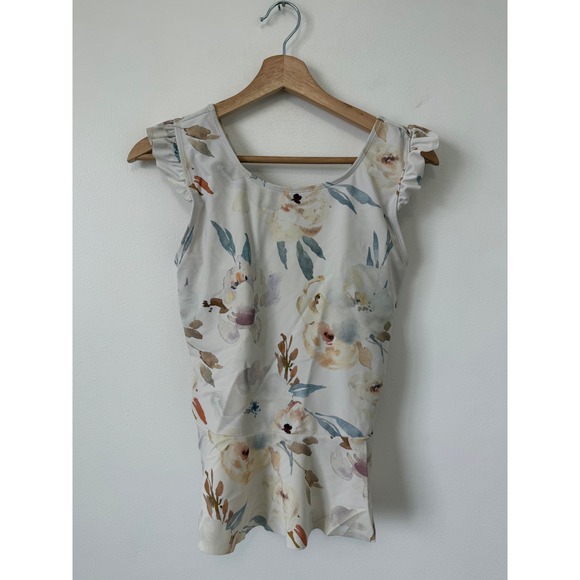 Other - Women's Brynn & Brooke Tankini – White Watercolor Floral – Size Large